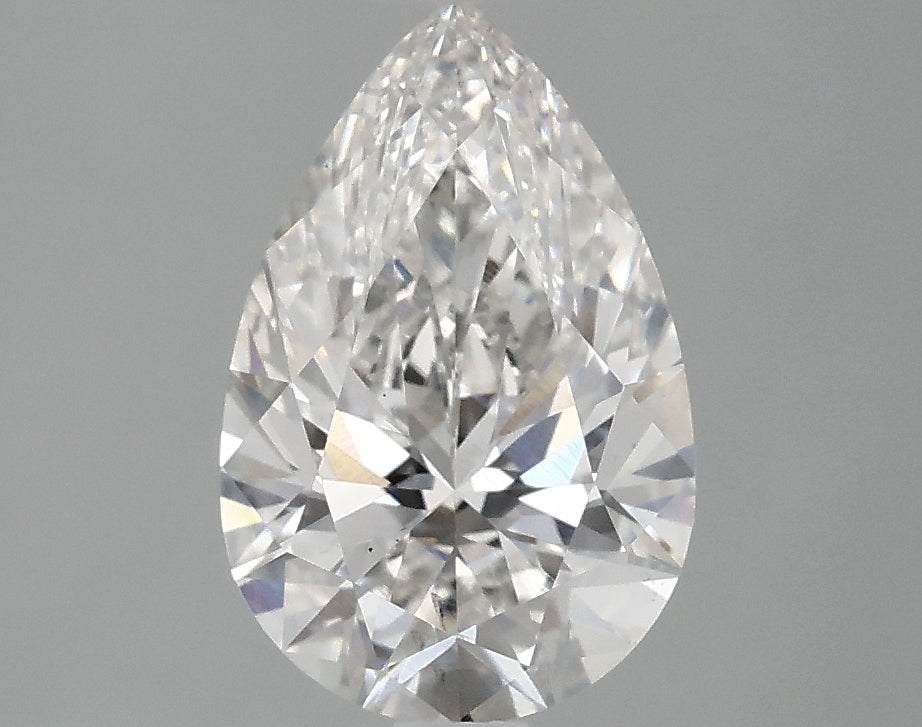 2.01 carat pear lab-grown diamond, F VS2