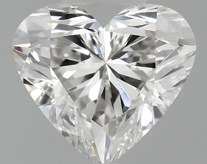 1.00 carat heart lab-grown diamond, F VVS2