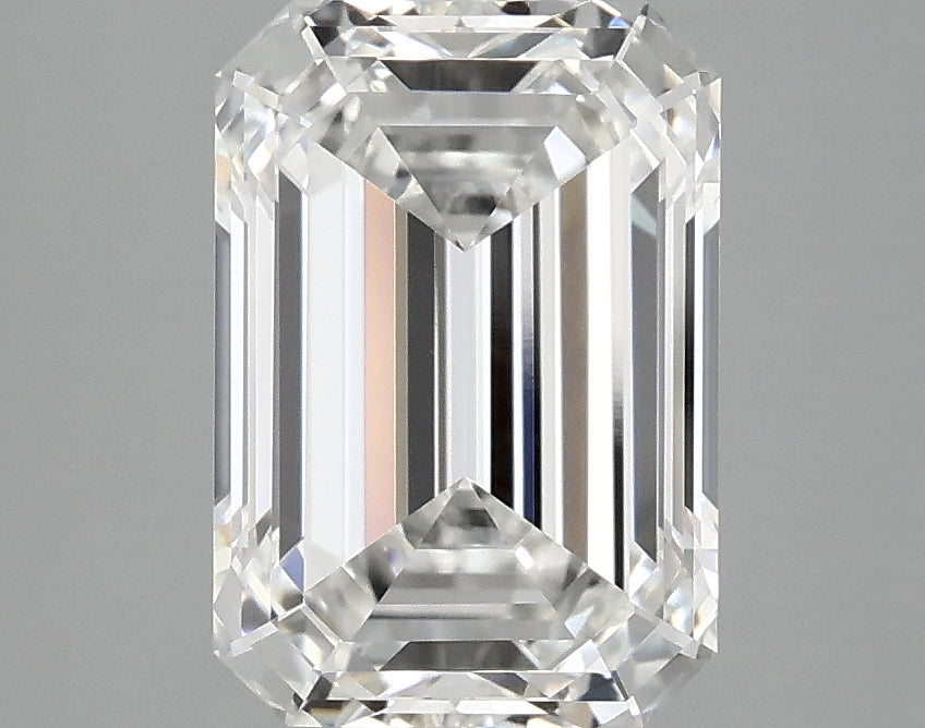 3.10 carat emerald lab-grown diamond, F VVS2