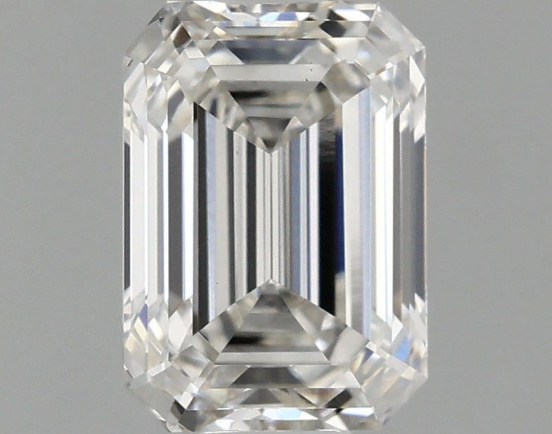 1.05 carat emerald lab-grown diamond, F VVS2