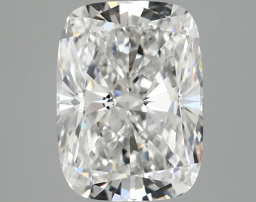 3.05 carat cushion lab-grown diamond, F VS1