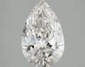 3.00 carat pear lab-grown diamond, F VS2