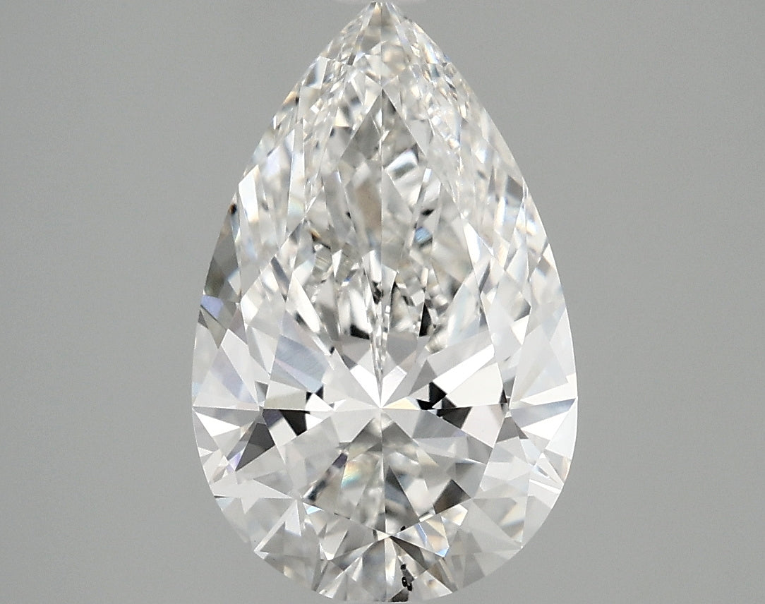 3.00 carat pear lab-grown diamond, F VS2