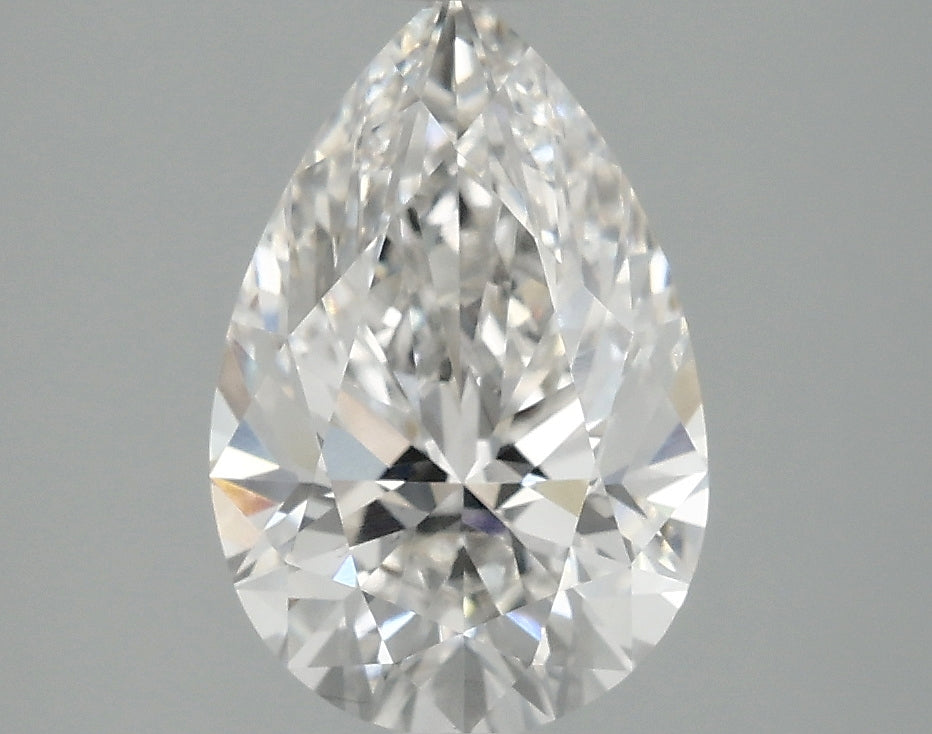 2.01 carat pear lab-grown diamond, F VS2