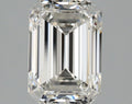 1.50 carat emerald lab-grown diamond, F VVS2