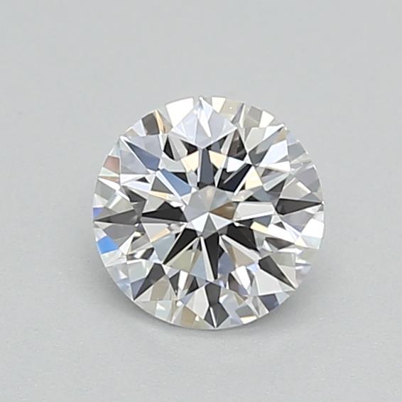 0.42 carat round lab-grown diamond, D VVS2