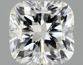 1.03 carat square cushion lab-grown diamond, F VVS2
