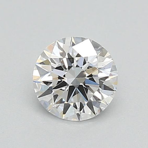 0.42 carat round lab-grown diamond, D VVS2