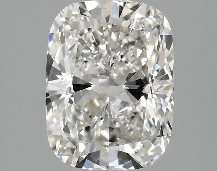 2.10 carat cushion lab-grown diamond, F VS1