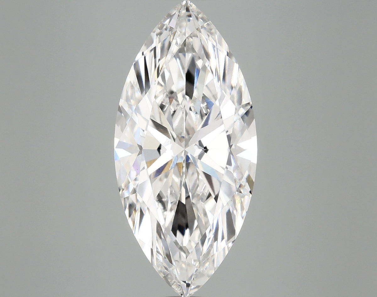 5.10 carat marquise lab-grown diamond, E VS2