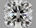 1.06 carat square cushion lab-grown diamond, F VVS1