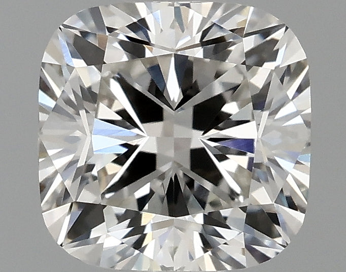 1.06 carat square cushion lab-grown diamond, F VVS1