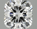 1.05 carat square cushion lab-grown diamond, F VVS1