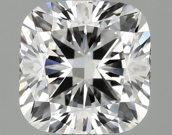 1.05 carat square cushion lab-grown diamond, F VVS1