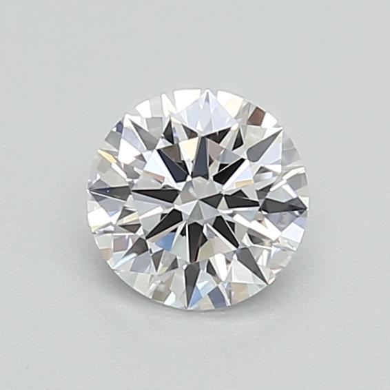 0.41 carat round lab-grown diamond, D VVS2