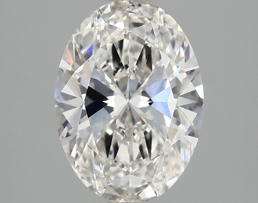 1.98 carat oval lab-grown diamond, F VVS1