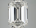 7.14 carat emerald lab-grown diamond, F VS1