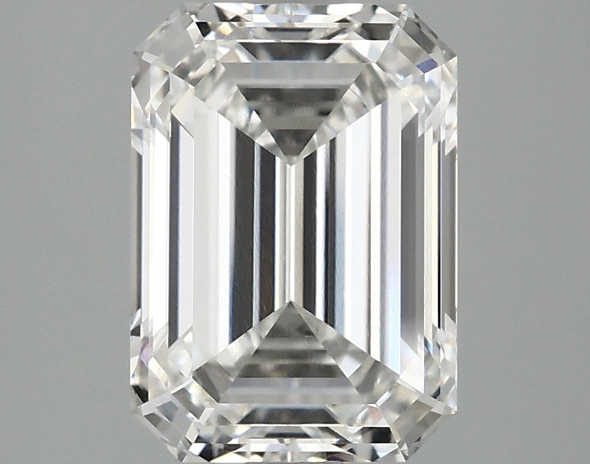3.10 carat emerald lab-grown diamond, F VVS2